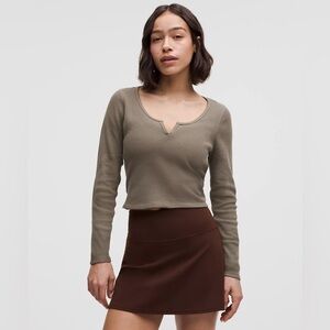 NOWT Lululemon Cotton-Blend Henley Long-Sleeve Shirt